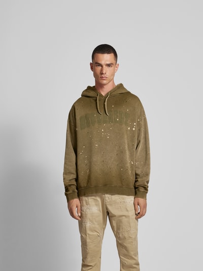 Dsquared2 Hoodie mit Label-Print Oliv 4