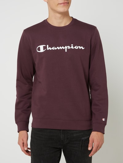 CHAMPION Sweatshirt mit Logo  Aubergine 4