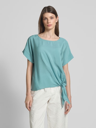 Christian Berg Woman Blusenshirt mit Rundhalsausschnitt Aqua 4