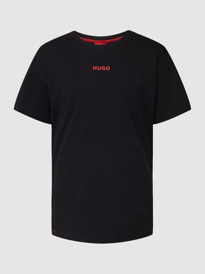 HUGO CLASSIFICATION T-Shirt mit Label-Print Modell 'Linked' Black 2