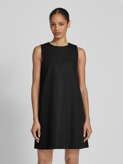 Weekend Max Mara Minikleid aus Baumwoll-Leinen-Mix Modell 'RACER' Black 4