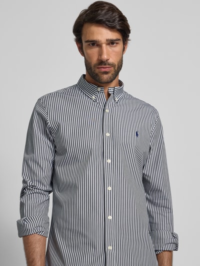 Polo Ralph Lauren Freizeithemd mit Knopfleiste Hellgrau 3