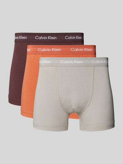 Calvin Klein Underwear Trunks mit Logo-Bund im 3er-Pack Orange 1