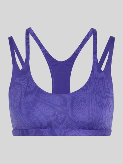 adidas Training Sport-BH mit Animal-Print Lila 1