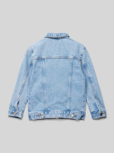 Mango Jeansjacke mit Ziernähten Modell 'john' Blau 3