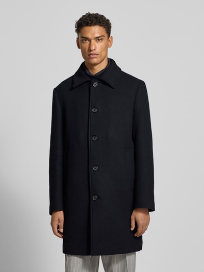 SELECTED HOMME Regular Fit Mantel aus Woll-Mix Modell 'ARCHIVE' Dunkelblau 4