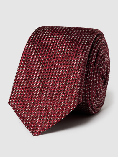 BOSS Slim Fit Stropdas van zijde (6 cm) Bordeaux - 2