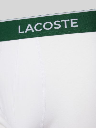 Lacoste Obcisłe bokserki z elastycznym paskiem z logo w zestawie 3 szt. Srebrny melanż 2