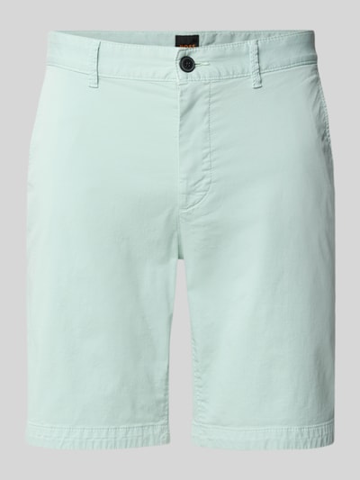 BOSS Orange Slim Fit Chinoshorts aus Baumwoll-mix  Mint 2