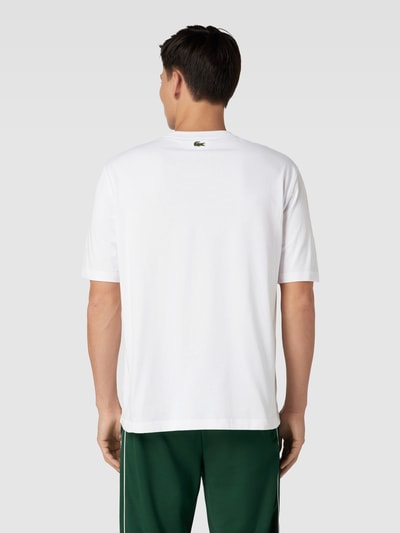 Lacoste T-Shirt mit Motiv-Print Weiss 5