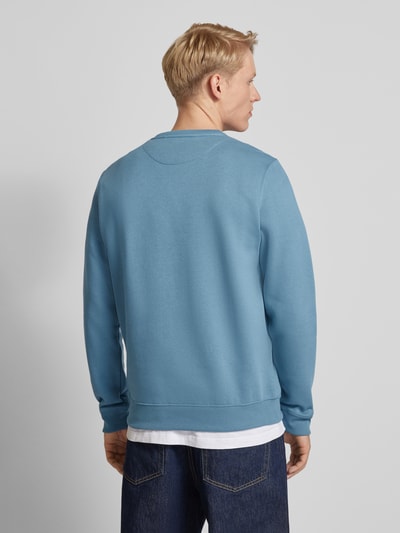 Blend Sweatshirt met ribboorden, model 'Downton' Lichtblauw - 5