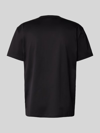 Bread & Boxers T-Shirt mit geripptem Rundhalsausschnitt Black 3