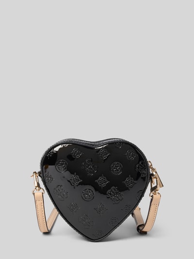 Guess Schoudertas met labeldetail, model 'ARNELA MINI HEART' Zwart - 4