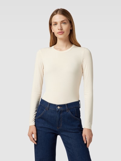 Weekend Max Mara Longsleeve mit Rundhalsausschnitt Modell 'MULTIE' Ecru 4