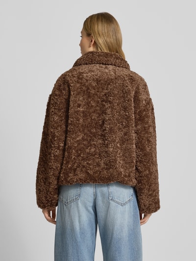 Jake*s Casual Kurtka z futerka Ciemnobrązowy 5