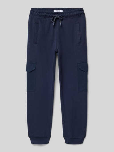 Mango Sweatpants mit elastischem Bund und Cargotaschen Marine 1