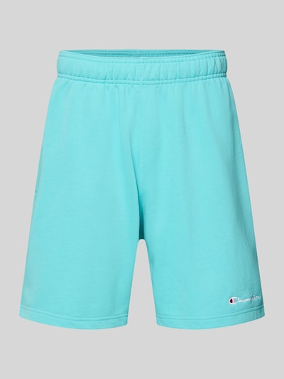 CHAMPION Baggy Fit Sweatshorts mit Label-Stitching Modell 'ICONS' Aqua 2
