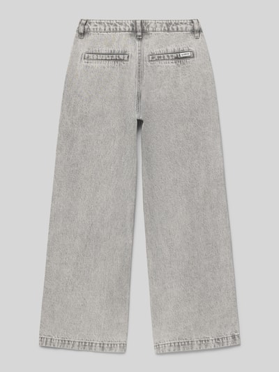 Garcia Straight Fit Jeans mit Paspeltaschen Hellgrau 3