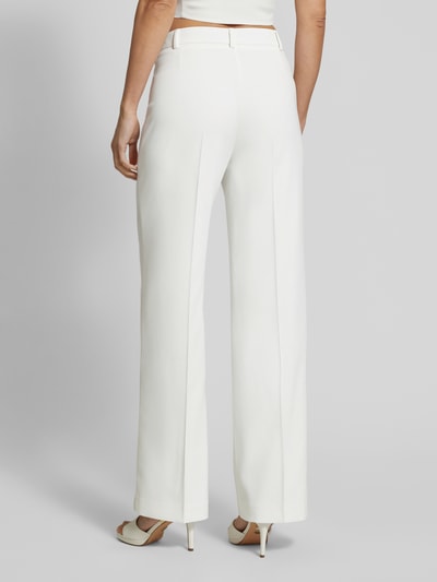 Swing Straight Leg Stoffhose mit Bügelfalten Offwhite 5