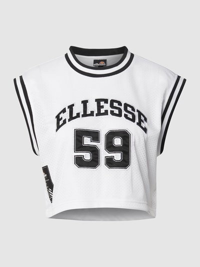 Ellesse Crop Top aus Mesh Weiss 2