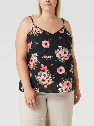 ONLY CARMAKOMA PLUS SIZE Top mit floralem Allover-Muster Black 4