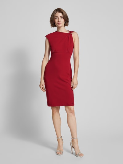 Calvin Klein Womenswear Knielange jurk met applicatie, model 'SCUBA' Rood - 1