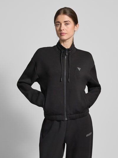 Guess Activewear Sweatjacke mit Stehkragen Modell 'CECILIA' Black 4