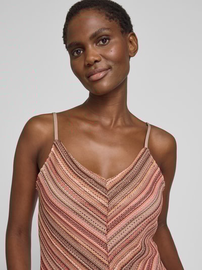 Vero Moda Regular Fit Trägertop mit Allover-Muster Modell 'DEMI' Hellbraun 3