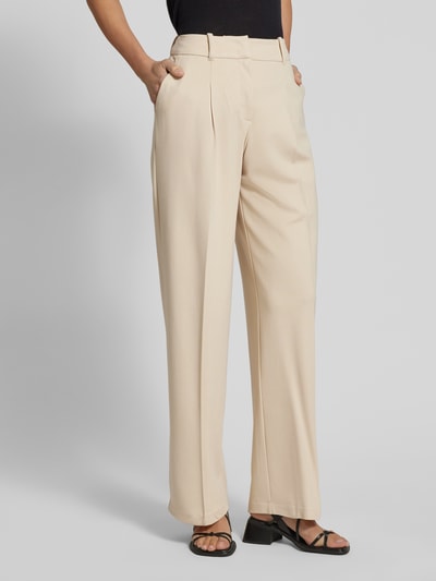 Tom Tailor Wijde broek van viscosemix, model 'LEA' Beige - 4