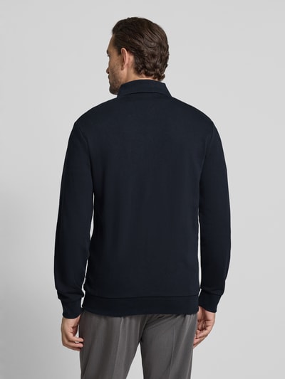 Lindbergh Sweatjacke mit Kentkragen Dunkelblau 5