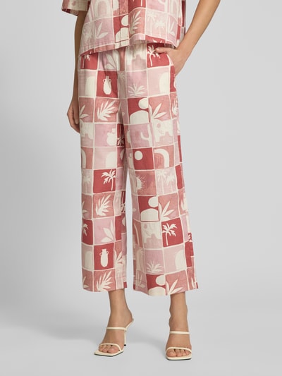 JAKE*S STUDIO WOMAN Wide Leg Stoffhose mit verkürztem Schnitt Koralle 4