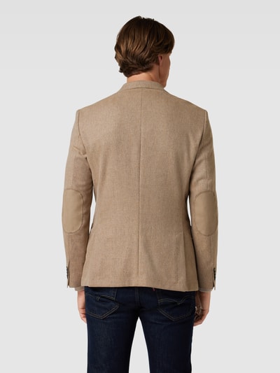 BOSS 2-knoops colbert met structuurmotief, model 'Hutson' Beige - 5