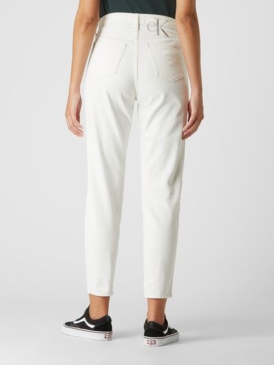 Calvin Klein Jeans Mom Fit Jeans aus Baumwolle Offwhite 5