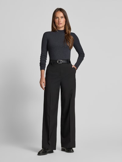 Marc O'Polo Regular Fit Langarmshirt aus Baumwoll-Mix Dunkelgrau 1