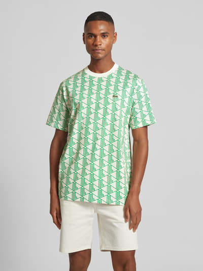 Lacoste T-Shirt mit Rundhalsausschnitt Gruen 4