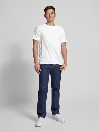 Tommy Hilfiger T-Shirt mit Logo-Stitching Weiss 1