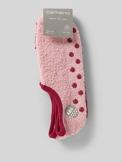 camano Sneakersocken mit Stretch-Anteil im 2er-Pack Hellrosa 3