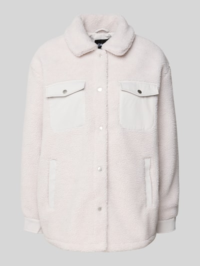Only Regular Fit Teddy-Jacke mit Hemdkragen Modell 'TANJA' Beige 2