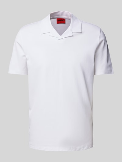 HUGO Poloshirt mit Reverskragen Modell 'Dimerspolo' Weiss 1