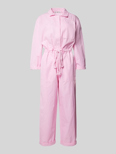 Mango Jumpsuit mit Brusttasche Modell 'NIA' Pink 2