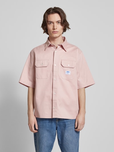 Hugo Blue Regular Fit Freizeithemd mit 1/2-Arm Modell 'Ekyno' Rosa 4