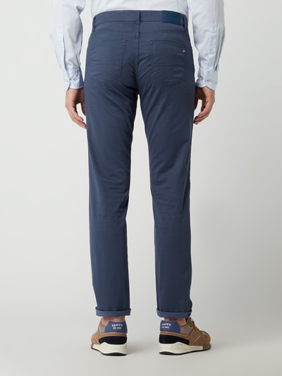 Brax Straight fit broek met stretch, model 'Cadiz' Marineblauw gemêleerd - 5