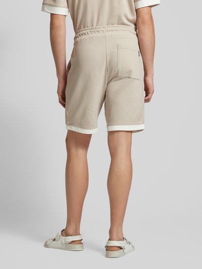 Only & Sons Straight Leg Shorts mit Strukturmuster Modell 'MABON LIFE' Beige 5