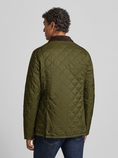 Barbour Gewatteerd jack met platte kraag Olijfgroen - 5