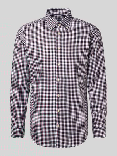 Christian Berg Men Regular fit zakelijk overhemd van katoen Rood - 2