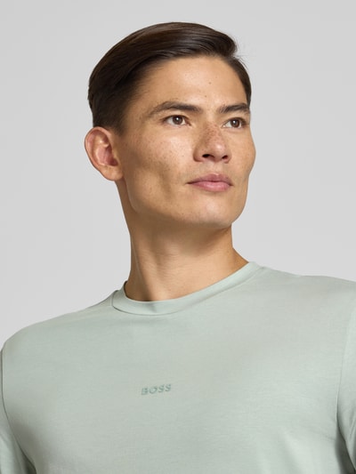 BOSS Orange Regular Fit Langarmshirt aus Baumwoll-Mix Modell 'CHARK' Mint 3