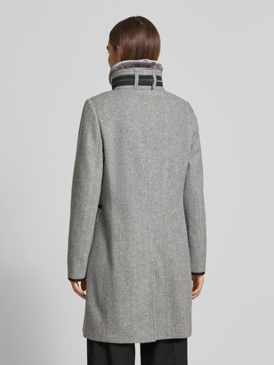 Gil Bret Mantel mit Stehkragen Hellgrau Melange 5