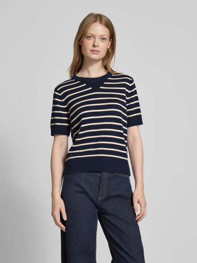 Tommy Hilfiger Strickshirt mit Rundhalsausschnitt Marine 4