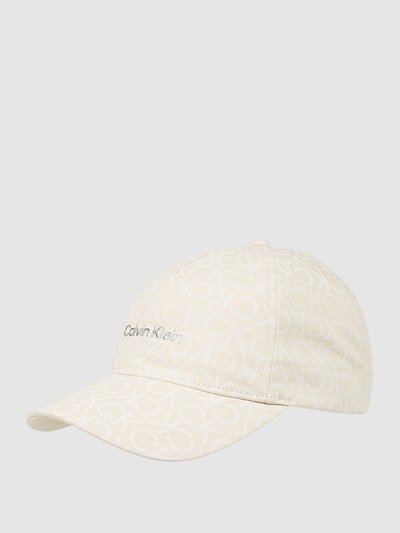 CK Calvin Klein Cap mit Logo-Muster Sand 1