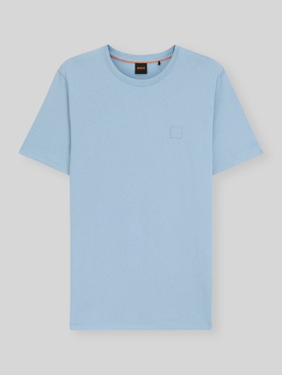Productfoto, Regular Fit T-shirt uit puur katoen model 'TALES' van BOSS Orange in effen kleuren, labelpatch, ronde hals, korte mouw, jersey